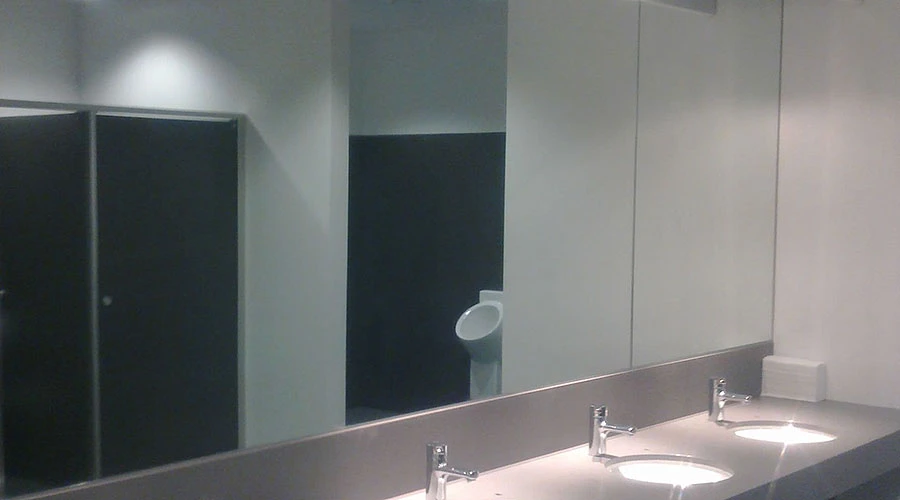 Large mirrored wall installed at Aviva Stadium